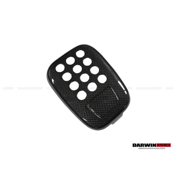 Dry Carbon Fiber Rear Black Light Cover