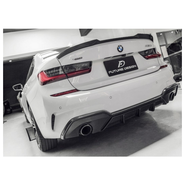 BMW G20 G21 - FDGT style carbon rear Diffuser [ 320 330 Daul ]