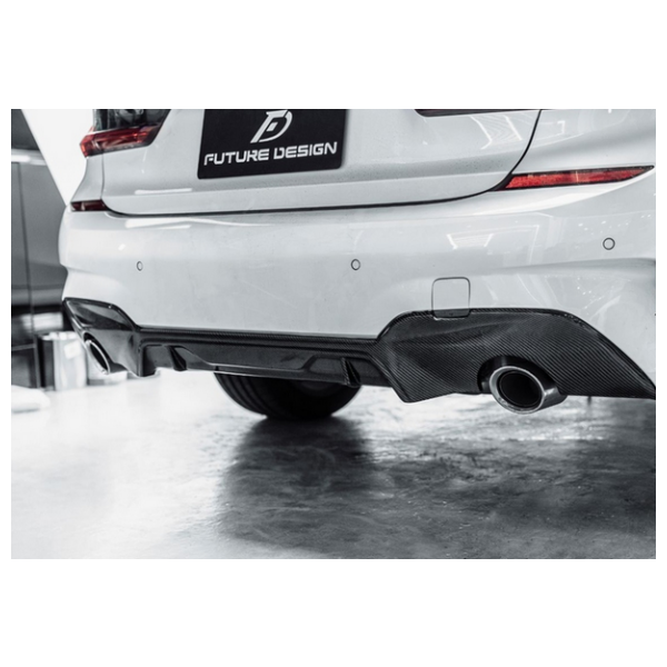 BMW G20 G21 - M performance style carbon rear Diffuser [ 320 330 Daul ]