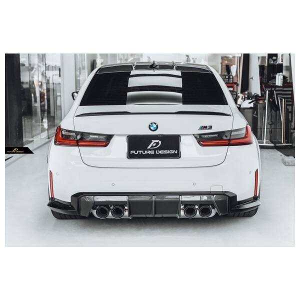 M performance style carbon rear bumper splitter