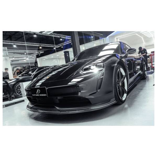 Future Design style carbon Side Skirt Splitter
