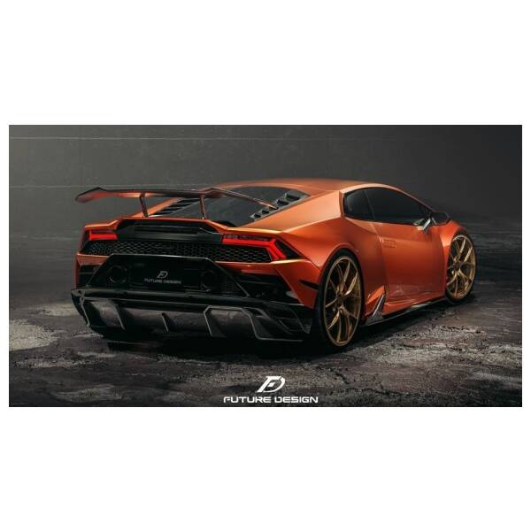 Future Design style carbon rear Diffuser