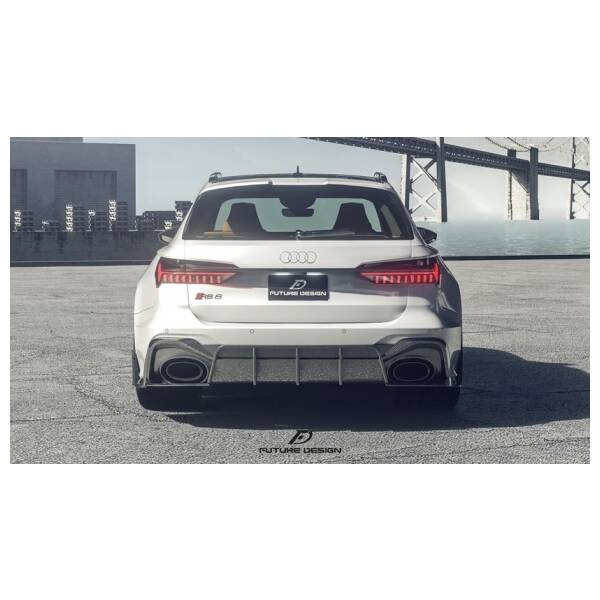 Future Design style carbon rear Diffuser
