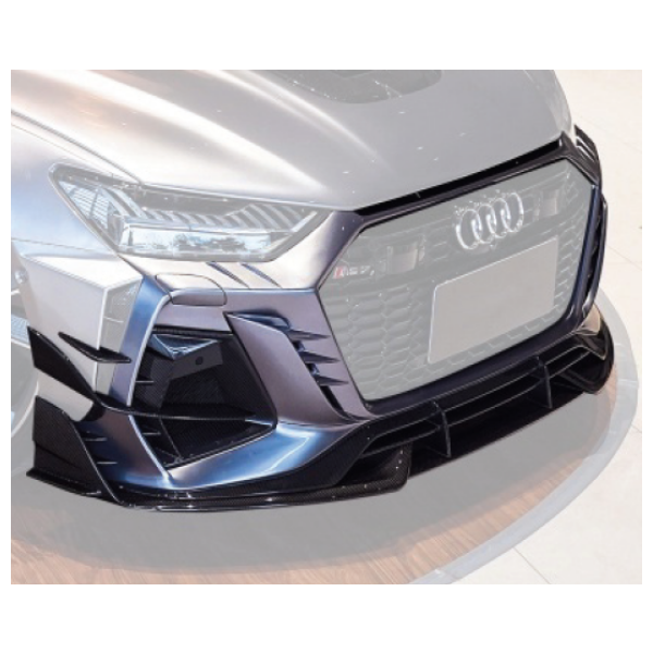 2019-2024 Audi RS6 Avant & RS7 C8 Wider Front Bumper w/ Canards