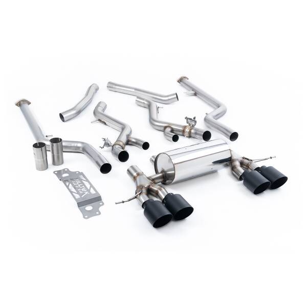 Cat-back (Non-Resonated, Loudest) with black tips