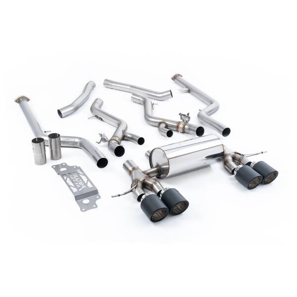 Cat-back (Non-Resonated, Loudest) with carbon tips