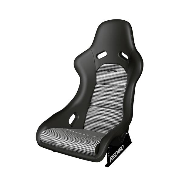 RECARO Classic Pole Position zwart leder / Pepita