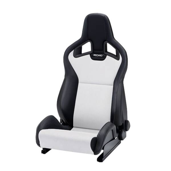 RECARO Sportster CS Rechts Vinyl zwart / Dynamica zilver met verwarming