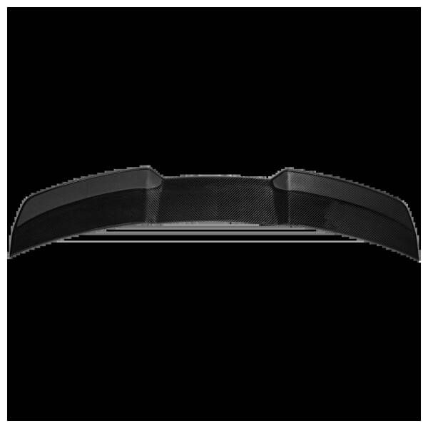 Upper Rear Lip Spoiler Visual Carbon Fibre