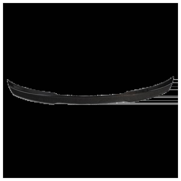 Lower Rear Lip Spoiler Visual Carbon Fibre