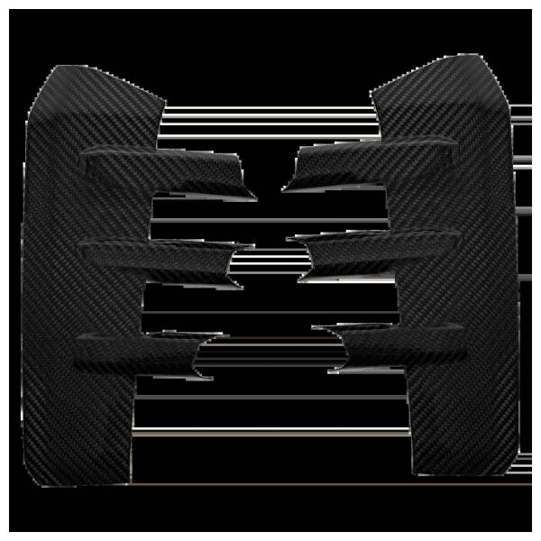 Front Bumper Intake Trims - Visual Carbon Fibre Lacquered