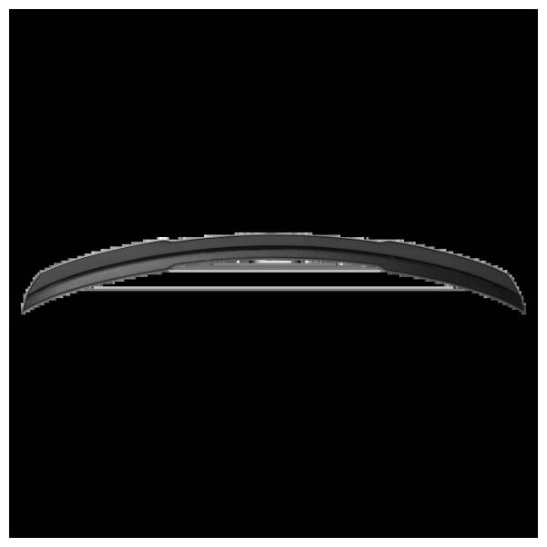Lower Rear Lip Spoiler Visual Carbon Fibre