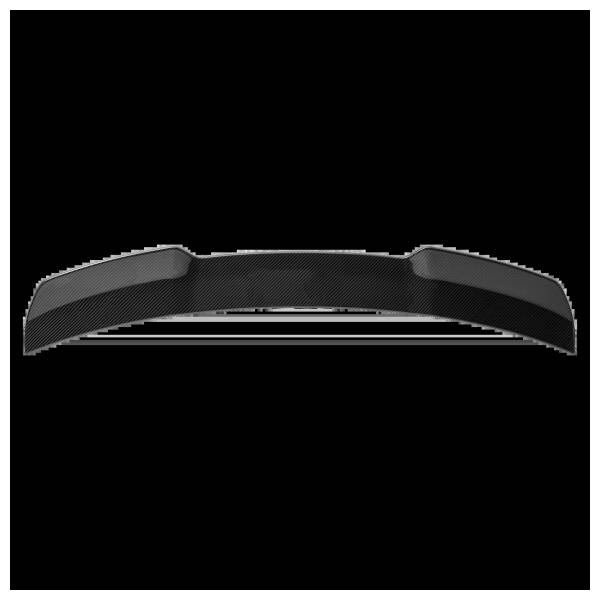 Upper Rear Lip Spoiler Visual Carbon Fibre