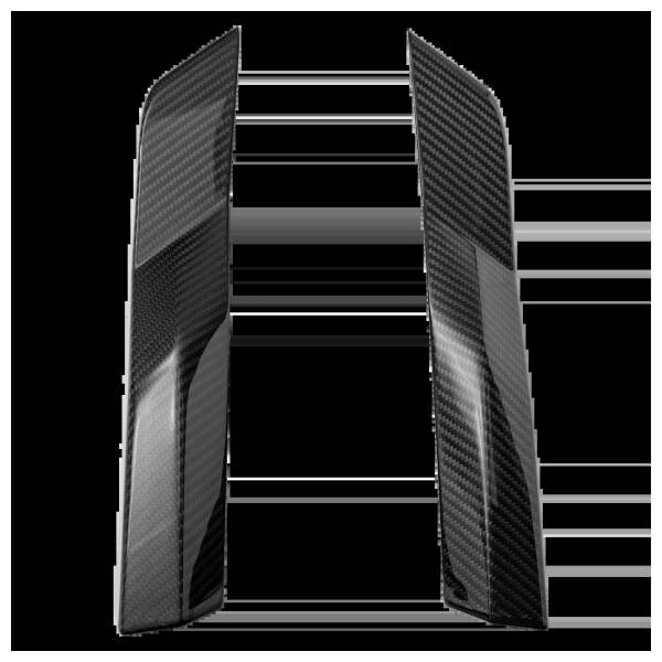 Rear Bumper Splitter Visual Carbon Fibre