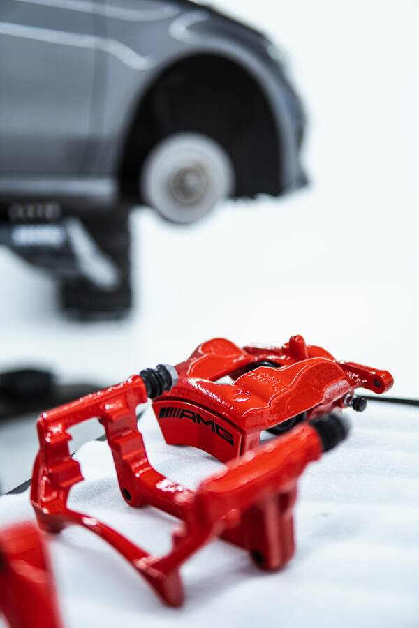Brake calipers powder coated / powder coated